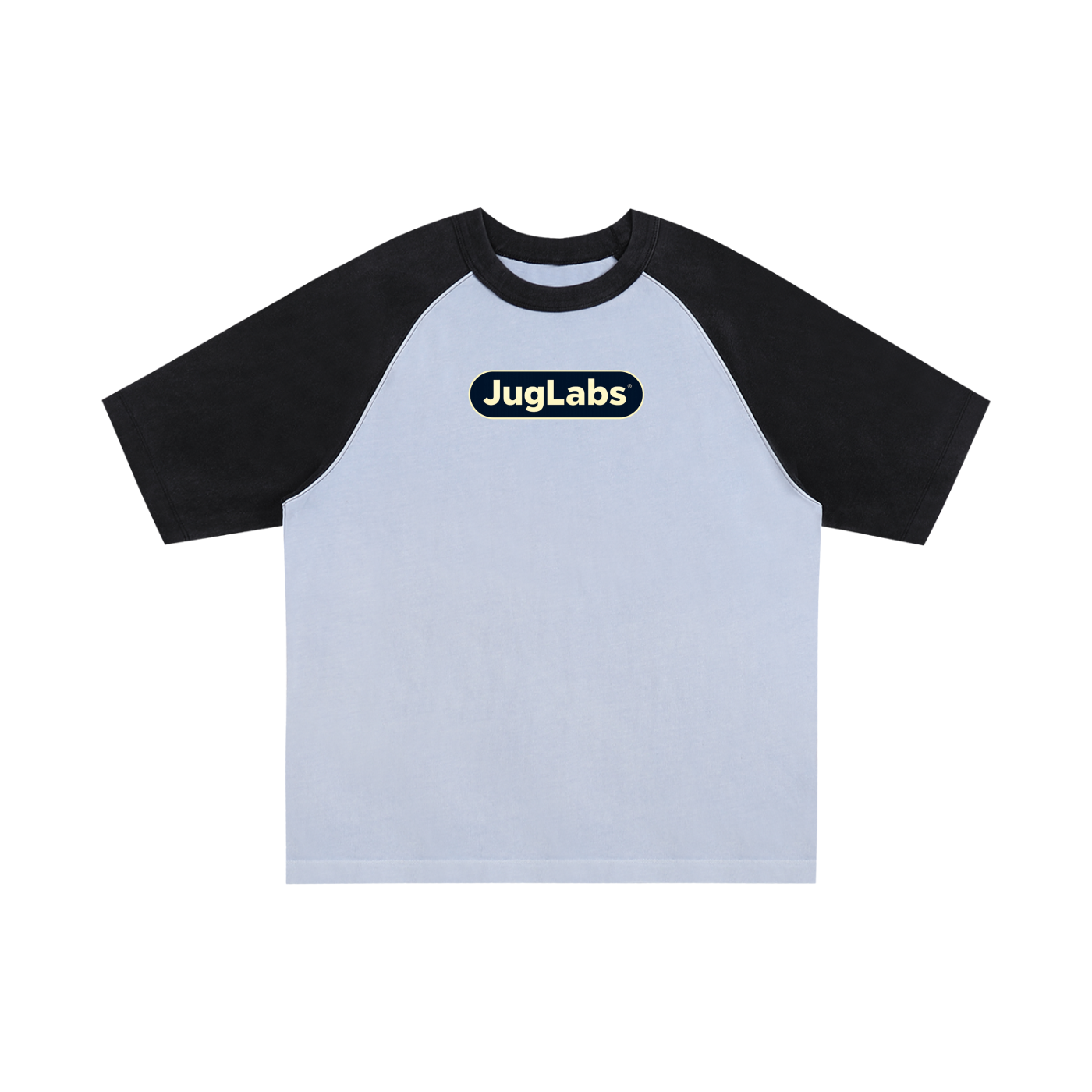 Color-Blocked Raglan Sleeve T-Shirt